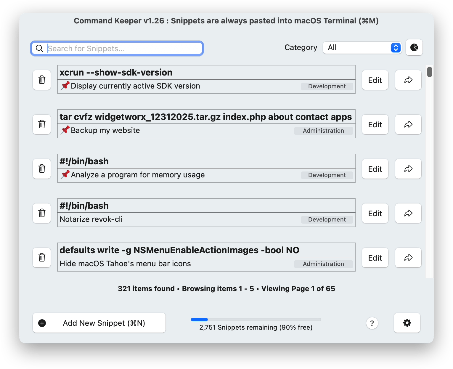 Command Keeper screenshot