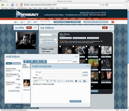My MyHeavy profile page from 2006